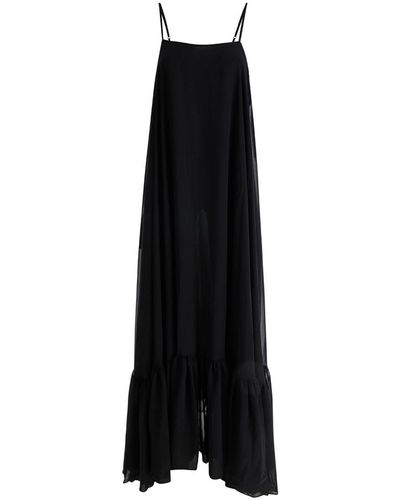 ROTATE BIRGER CHRISTENSEN Wide Maxi Dress - Black