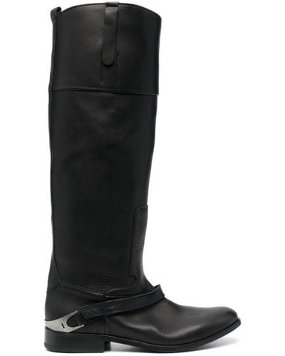 Golden Goose Charlie Leather Boots - Black