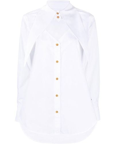 Vivienne Westwood Deconstructed Button-up Shirt - White
