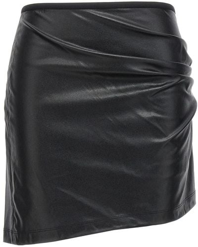 Helmut Lang Leather-effect Skirt Skirts - Black