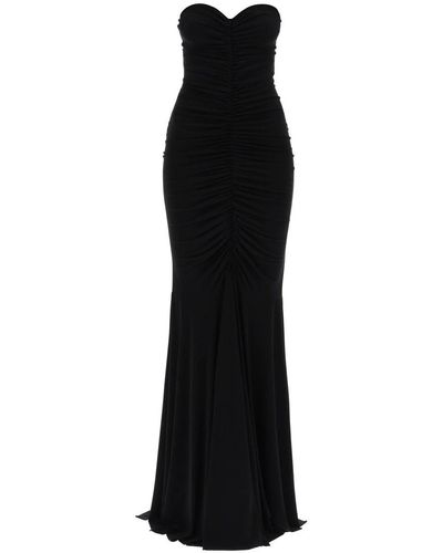 Norma Kamali Strapless Mermaid-style Long Dress - Black