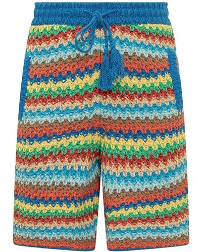 Alanui Knitted Shorts - Blue