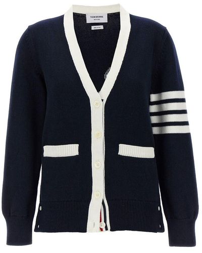 Thom Browne Hector Sweater, Cardigans - Blue