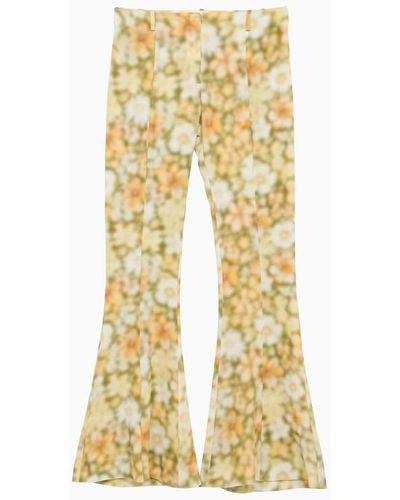 Acne Studios Flared Trousers - Yellow