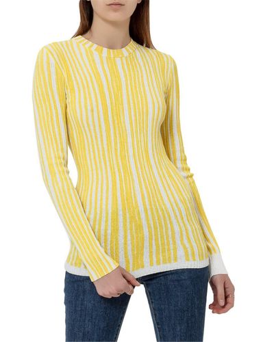 Calvin Klein Jersey With Iserti - Yellow