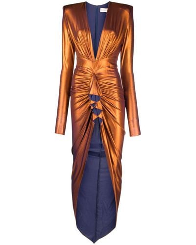 Alexandre Vauthier Long Dress - Orange