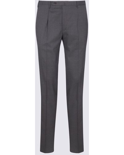 Incotex Grey Wool Trousers
