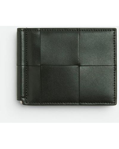 Bottega Veneta Cassette Wallet With Money Clip Accessories - Green