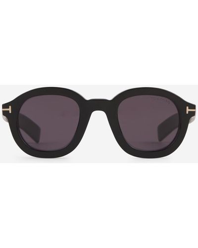 Tom Ford Raffa Oval Sunglasses - Black