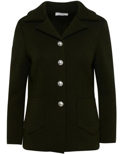 Charlott Green Wool Jacket - Black