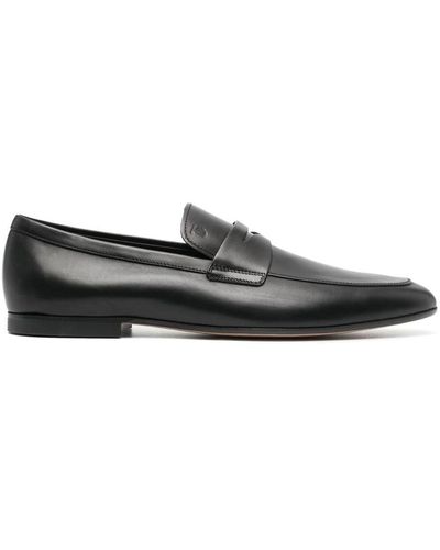 Tod's Slip-on Leather Loafers - Black