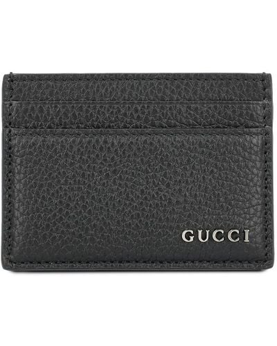 Gucci Logo Card Case - Gray