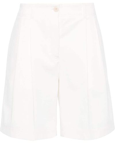 Totême Pleated Shorts - White