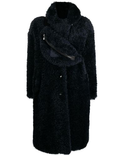 Emporio Armani Faux Fur Teddy Coat - Black