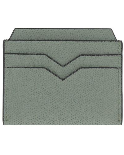 Valextra, Small Wallet with Coin Holder, Clay