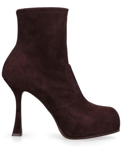 Casadei Suede Ankle Boots - Brown