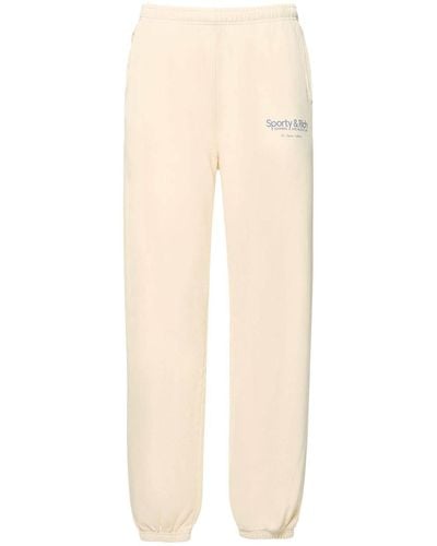 Sporty & Rich Sporty Rich 'running And Health Club' Sweatpants - Natural