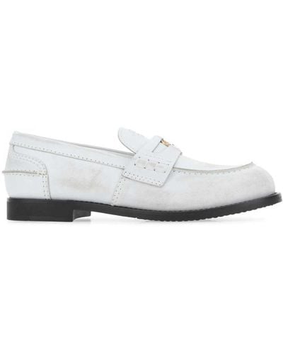 Miu Loafers White cowhide