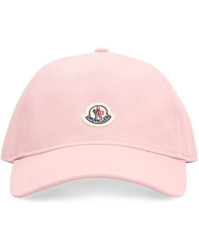 Moncler Logo Baseball Cap - Pink