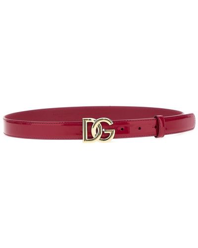 Dolce & Gabbana Logo Belt Belts - White