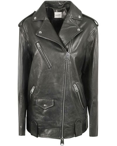 Khaite Hanson Leather Jacket - Black