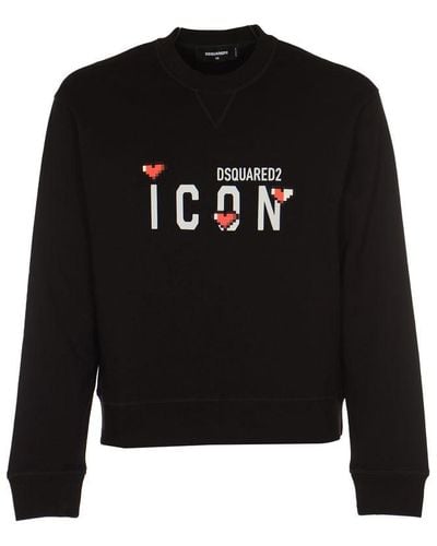 DSquared² Icon-print Sweatshirt - Black