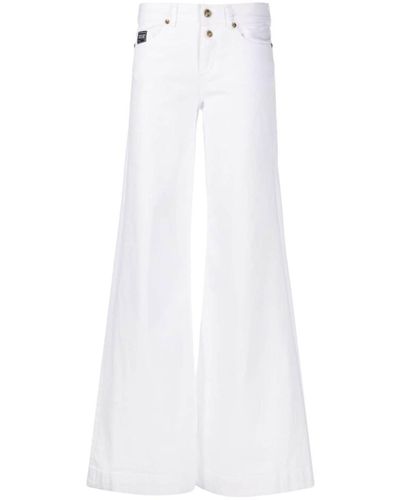 Versace Jeans Couture Wide Leg Jeans - White