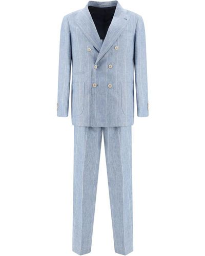 Brunello Cucinelli Suits - Blue