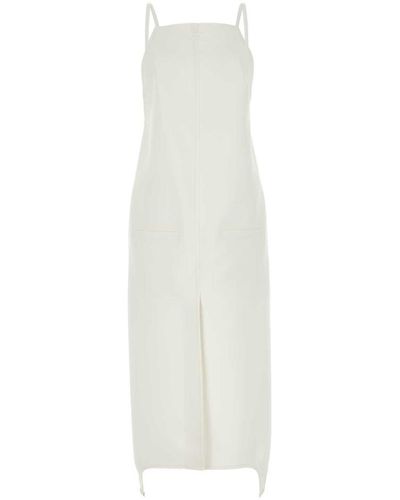 Courreges White Twill Dress