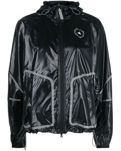 adidas By Stella McCartney Truepace Hooded Lightweight Jacket - Black