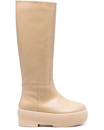 Gia Borghini Gia Flatform Boots - White