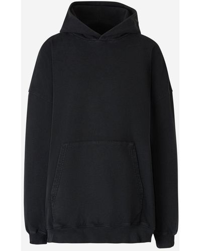 Balenciaga Oversized Logo Sweatshirt - Black
