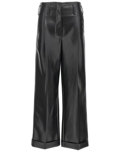 Philosophy Di Lorenzo Serafini Faux Leather Pants - Gray