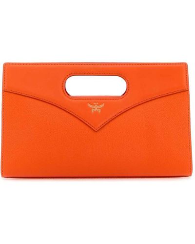 MCM "Diamond" Shoulder Bag - Orange