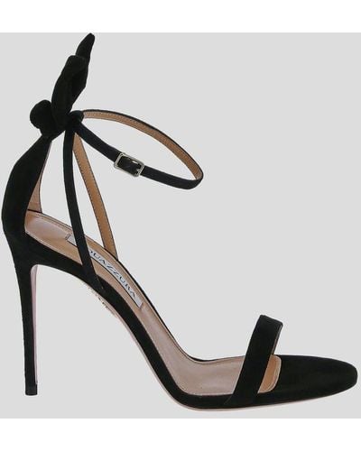 Aquazzura Bow Tie Sandals - Black