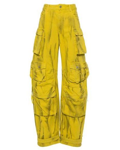 The Attico Fern Cargo Trousers - Yellow