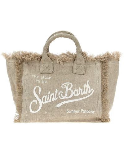 Mc2 Saint Barth 'Colette' Shopping Bag - Natural