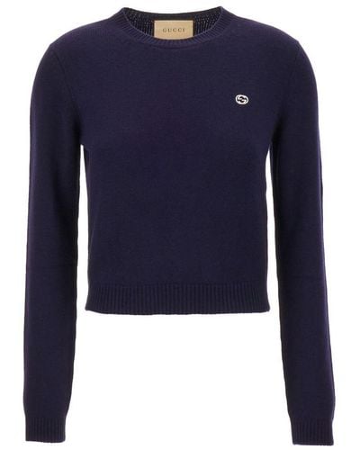 Gucci Wool And Cashmere Sweater - Blue