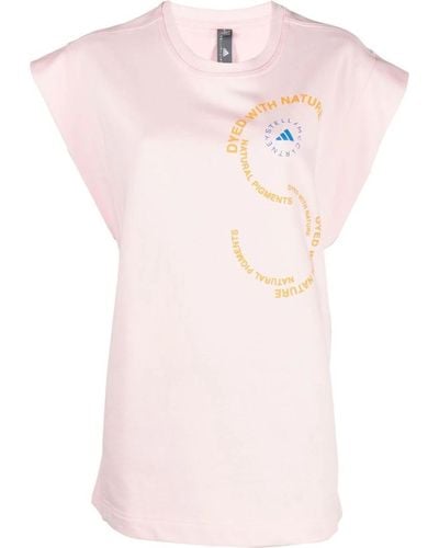 adidas By Stella McCartney Logo-print Tank Top - Pink