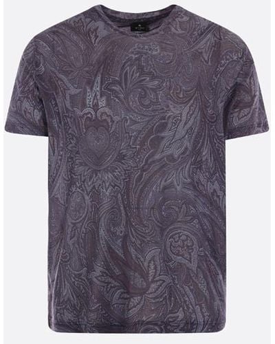 Etro T-Shirts And Polos - Purple
