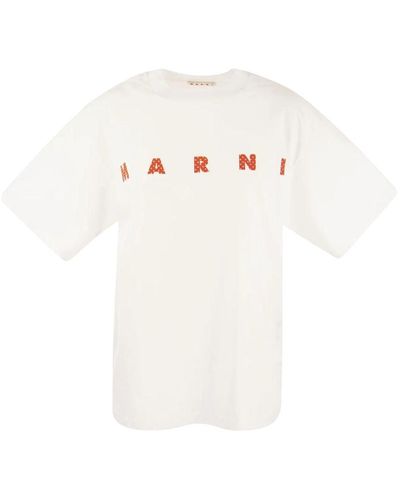 Marni T-Shirt With Logo - White