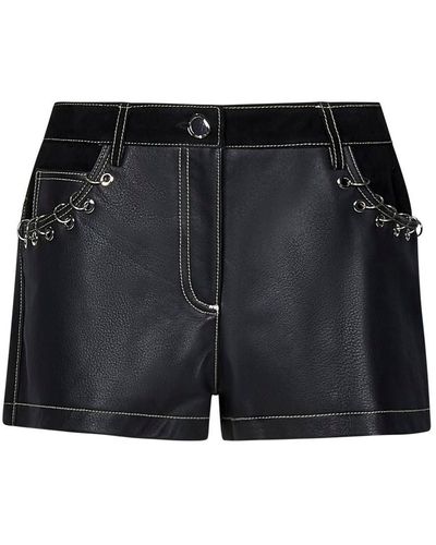 Pinko Shorts With Piercing Details - Black
