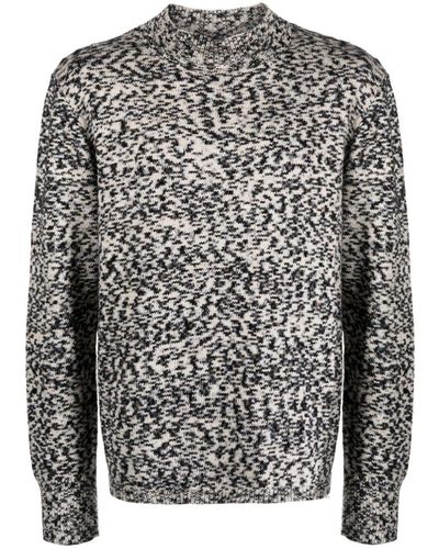 A.P.C. Noah Marl-knit Cotton Sweater - Grey