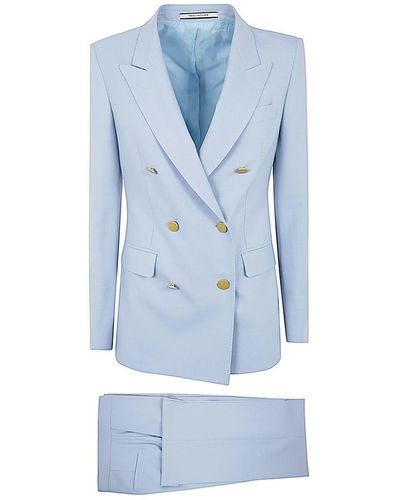 Tagliatore Paris10 Double Breasted Suit - Blue
