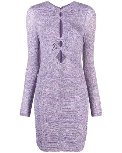 Isabel Marant Cut-out Minidress - Purple