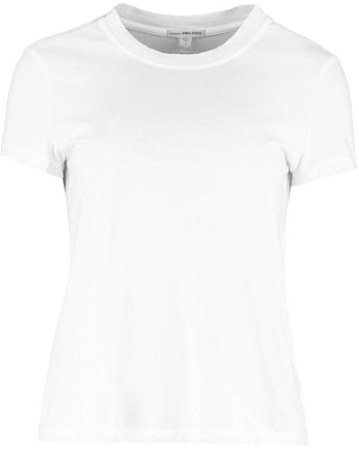 James Perse Cotton Crew-neck T-shirt - White
