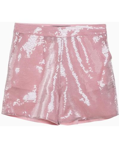 FEDERICA TOSI Shorts With Sequins - Pink