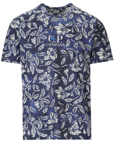 C.P. Company Blue Floral T-shirt