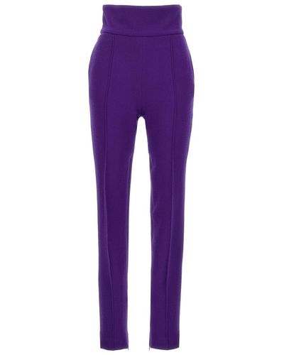 Alexandre Vauthier Tailored Trousers Trousers - Purple