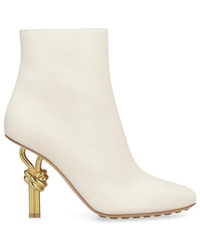 Bottega Veneta Knot Ankle Boots - White